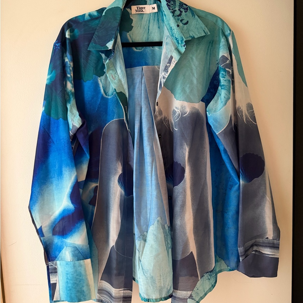 Tiger Mist Blue Button Down Shirt